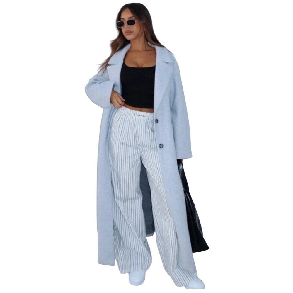 WHITE FOX BOUTIQUE Walking Out Striped Pants, Lined, Elastic Waistband, Size S